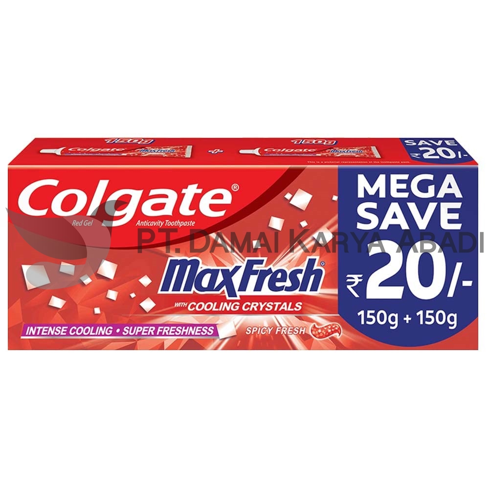 COLGATE MAX FRESH RED GEL SPICY FRESH PACK OF 2